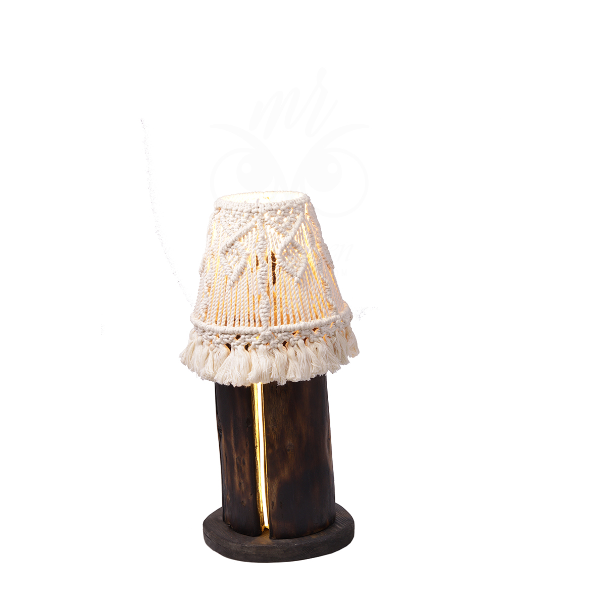 Boho-Chic-Table-Lamp-Wooden-Base-with-Handwoven-Macrame-Shade7
