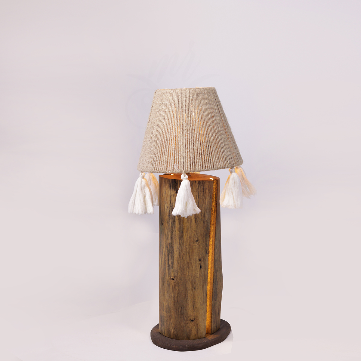 Handcrafted-Boho-Wood-Table-Lamp-with-Jute-Shade-&-Tassels-–-Rustic-Ambient-LED-Lighting