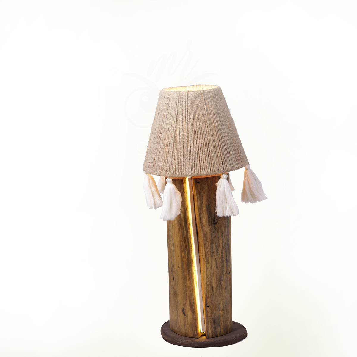 Handcrafted-Boho-Wood-Table-Lamp-with-Jute-Shade-&-Tassels-–-Rustic-Ambient-LED-Lighting4