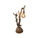 Wood lamp with rope. Natural handmade design Floor lamp , Handcraft - One Piece