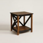 Rustic Charm in the Heart of Your Home: Why This X-Frame End Table is a Must-Have
