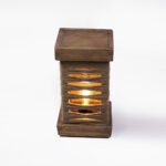 Decorative Wooden Lamp with Warm Light – A Natural Artistic Touch for Any Space