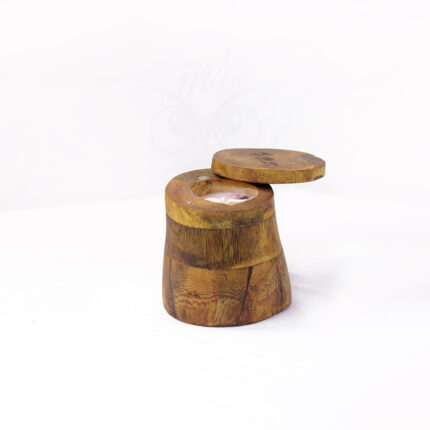 Handmade Natural Candle Natural Wooden Container with Hinged Lid – Handcrafted Elegant Design