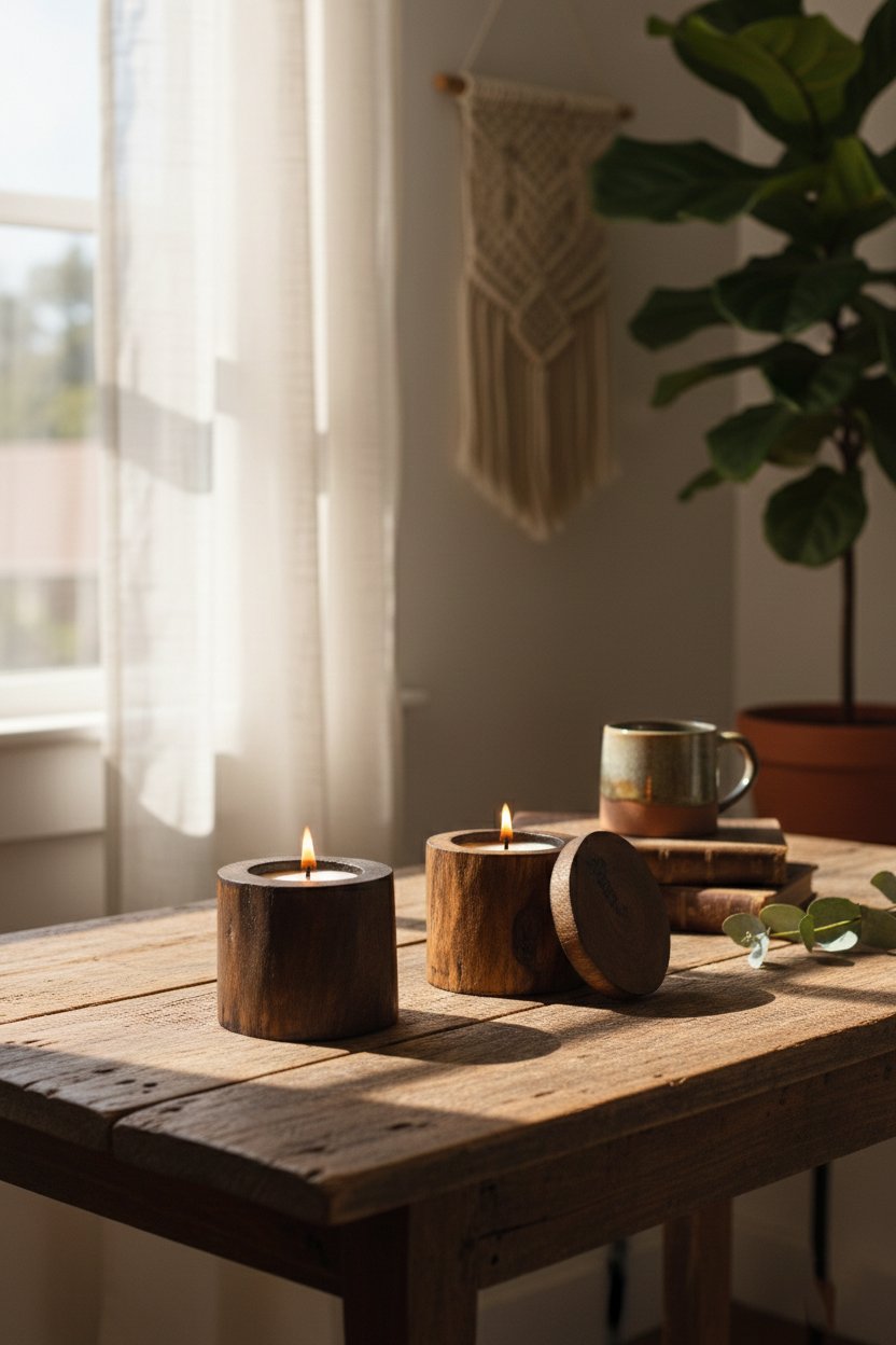 Handmade-Solid-Wood-Candle-Holder-with-Wooden-Lid