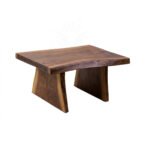 Handcrafted Live Edge Natural Solid Wood Table  Bench