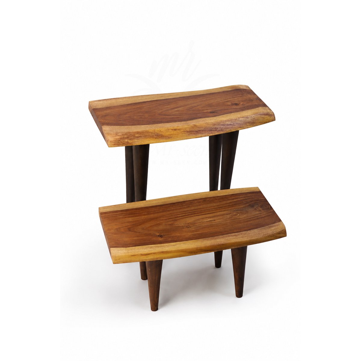 Handmade-Live-Edge-Side-Table-Set--Natural-Wood-Accent-Coffee-Tables-Boho-Style