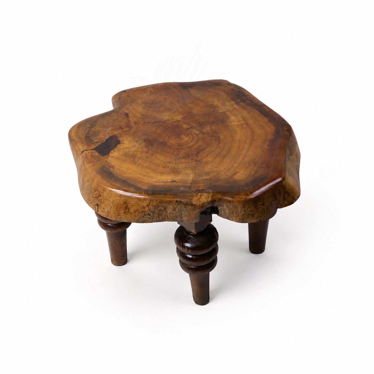 Handmade-Live-Edge-Wood-Side-Table–Rustic-Natural-Tree-Slab-Coffee-Table