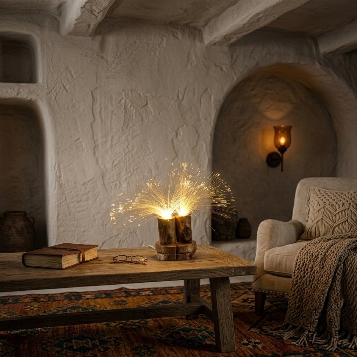 Handmade-Rustic-Wood-Fiber-Optic-Lamp–Boho-Ambient-Table-Light1