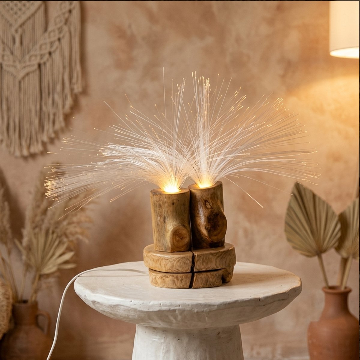 Handmade-Rustic-Wood-Fiber-Optic-Lamp–Boho-Ambient-Table-Light3