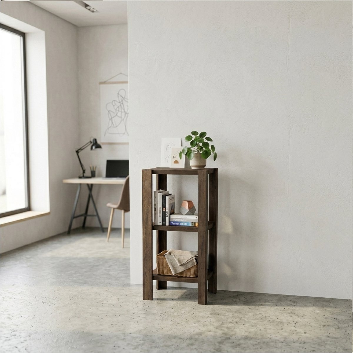 Handmade-Rustic-Wooden-Shelving-Unit-for-Kitchen-&-Living-Room-Organizer2