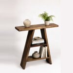 Natural Wood Console Table The Warm Rustic Touch Your Entryway Needs