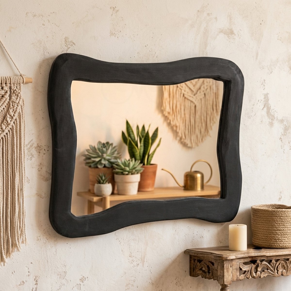 Handmade-Decorative-Black-Wall-Mirror-with-Modern-Wavy-Design3