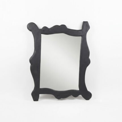 Handmade Flowing Black Frame Wall Mirror