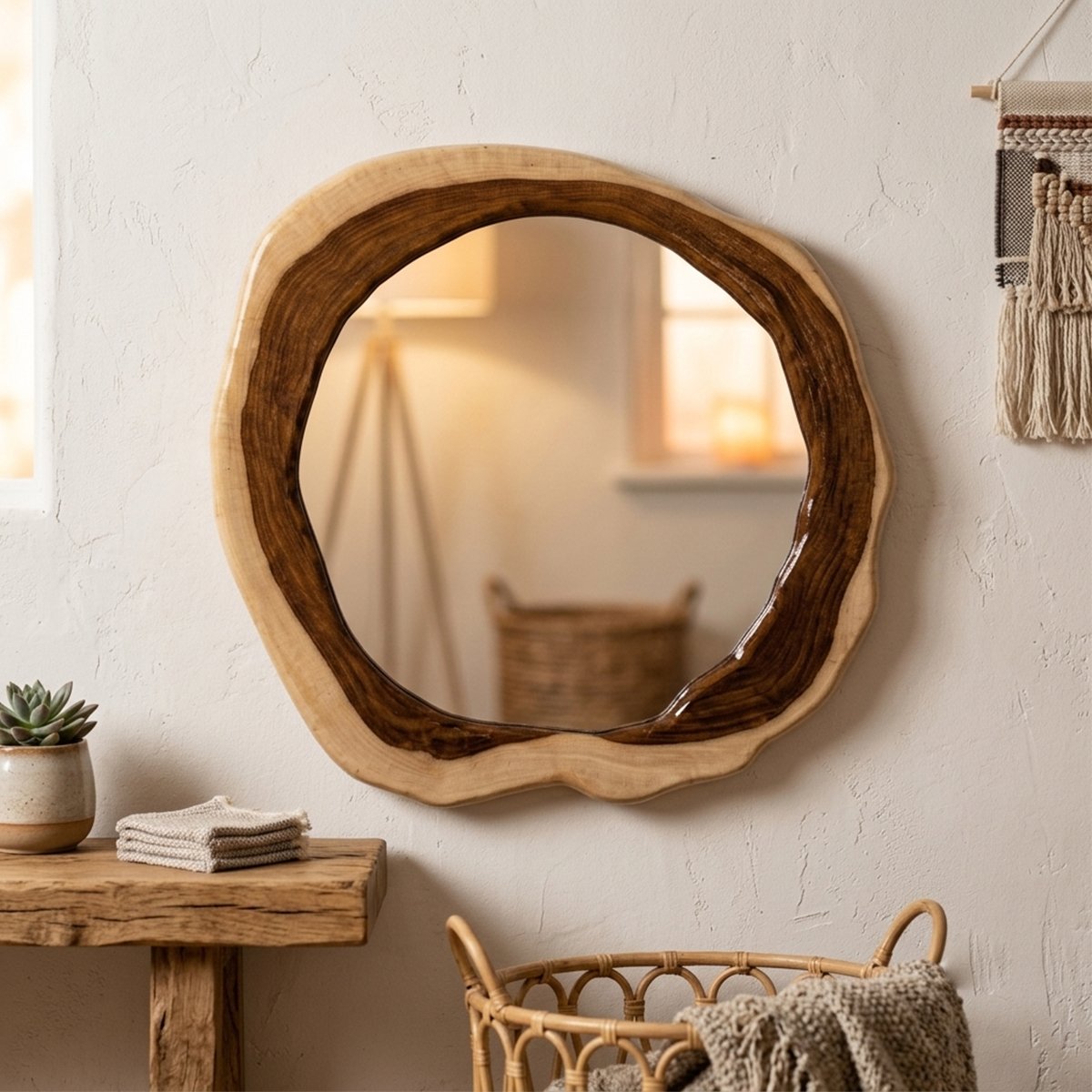 Handmade-Organic-Natural-Wood-Live-Edge-Round-Wall-Mirror3