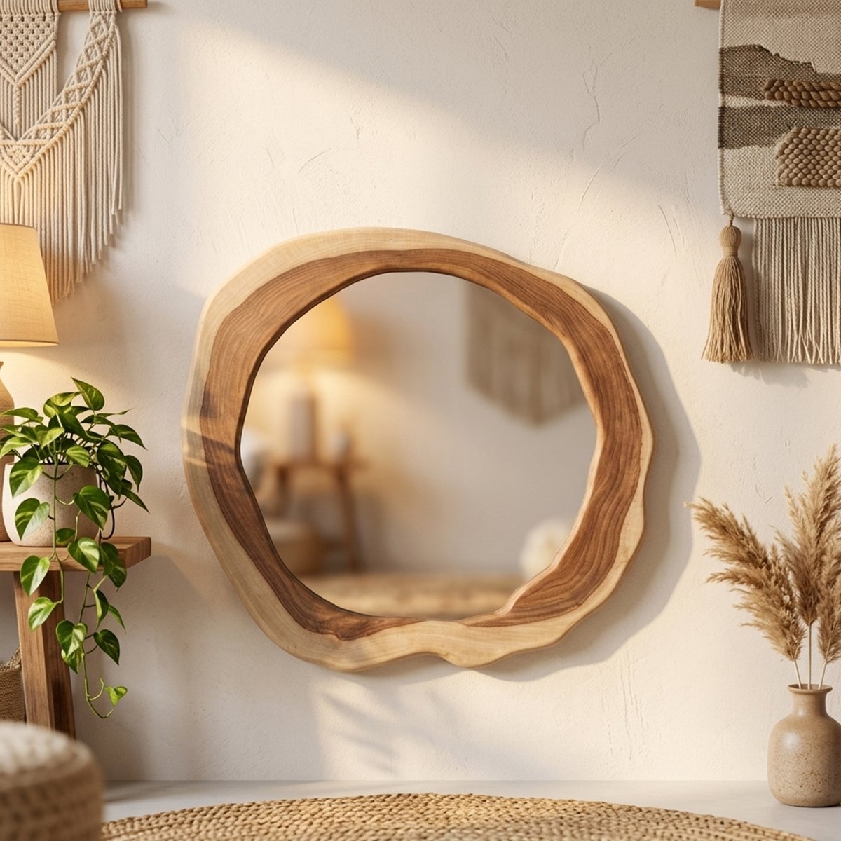 Handmade-Organic-Natural-Wood-Live-Edge-Round-Wall-Mirror4