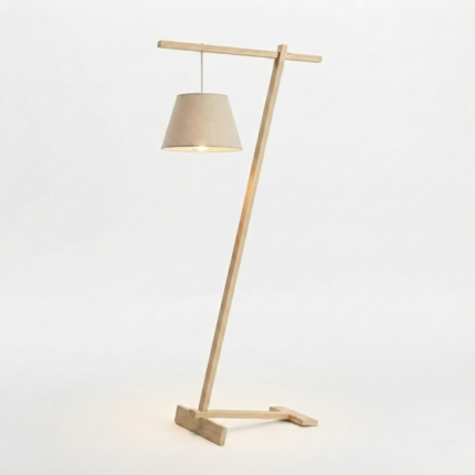 Modern Minimalist Wooden Floor Lamp