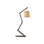 Modern Flex Wooden Zigzag Floor Lamp