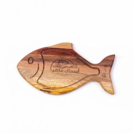 Unique Handmade Natural Wood Fish-Shaped Serving Board