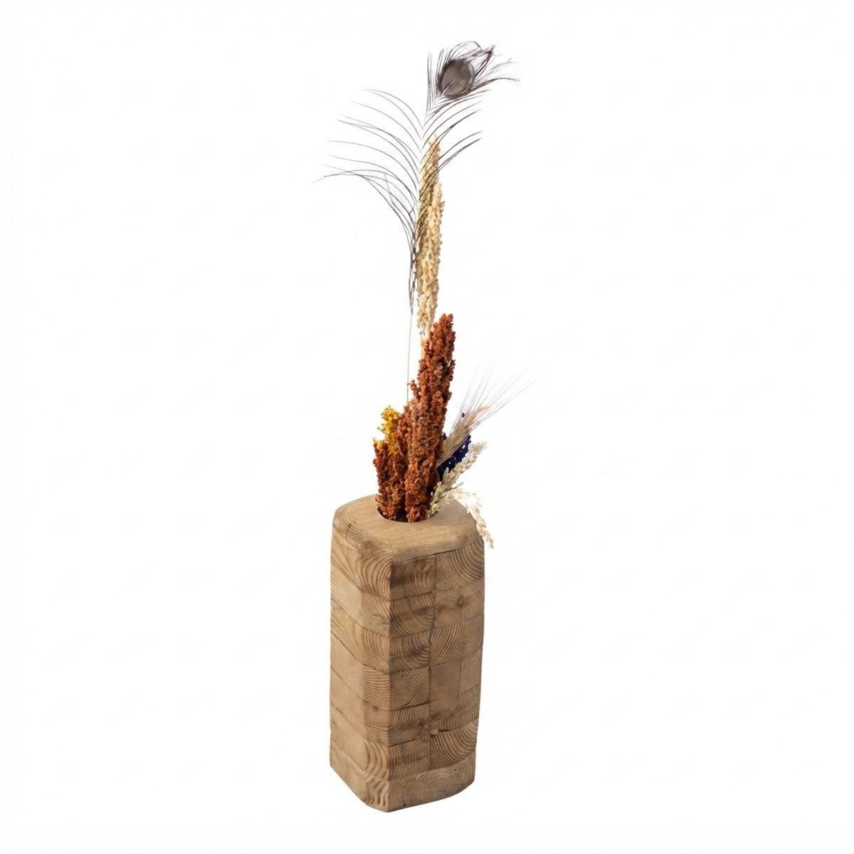 Boho-Handmade-Recycled-Wood-Vase1