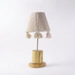 Boho Wooden Table Lamp one piece