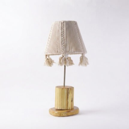 Boho Wooden Table Lamp one piece