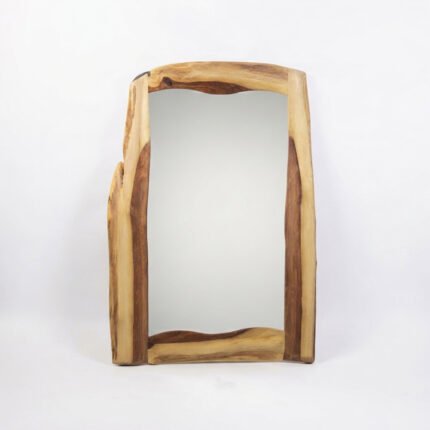 Decorative Wall Mirror in Sissoo Wood - One Piece