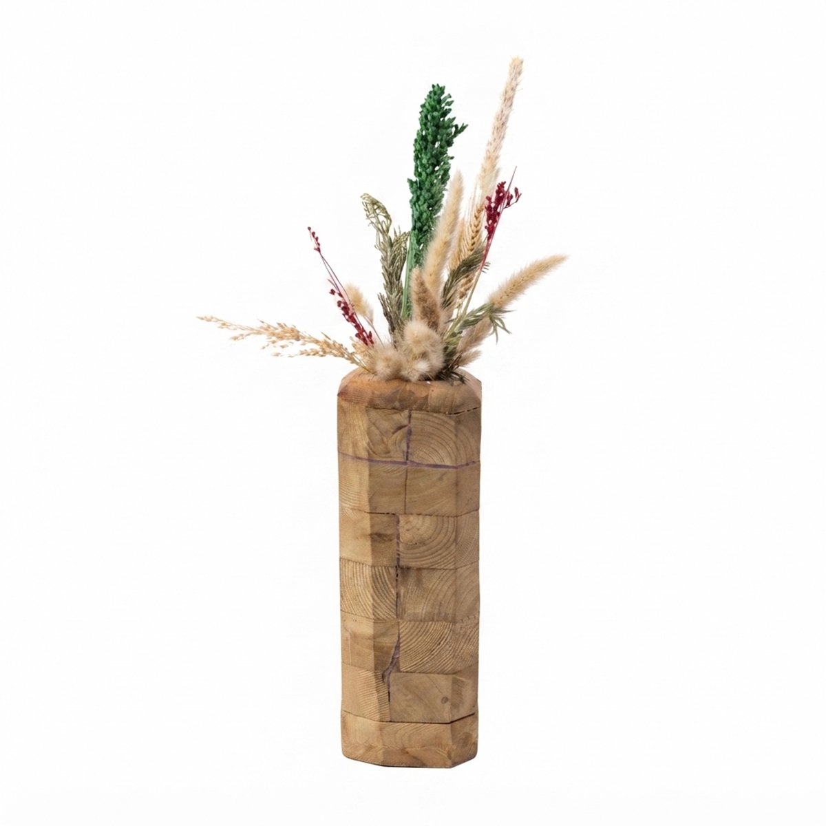 Handmade-Boho-Wooden-Flower-Vase3