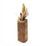 Natural Recycled Oak Wood Vase