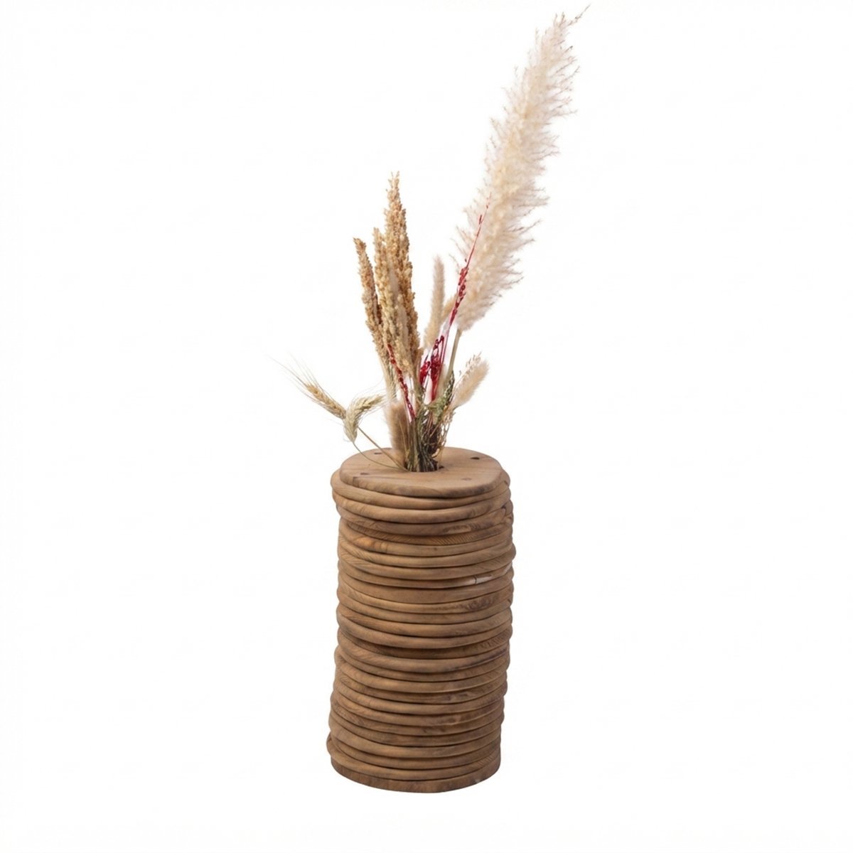 Round-Stacked-Wooden-Home-Vase1