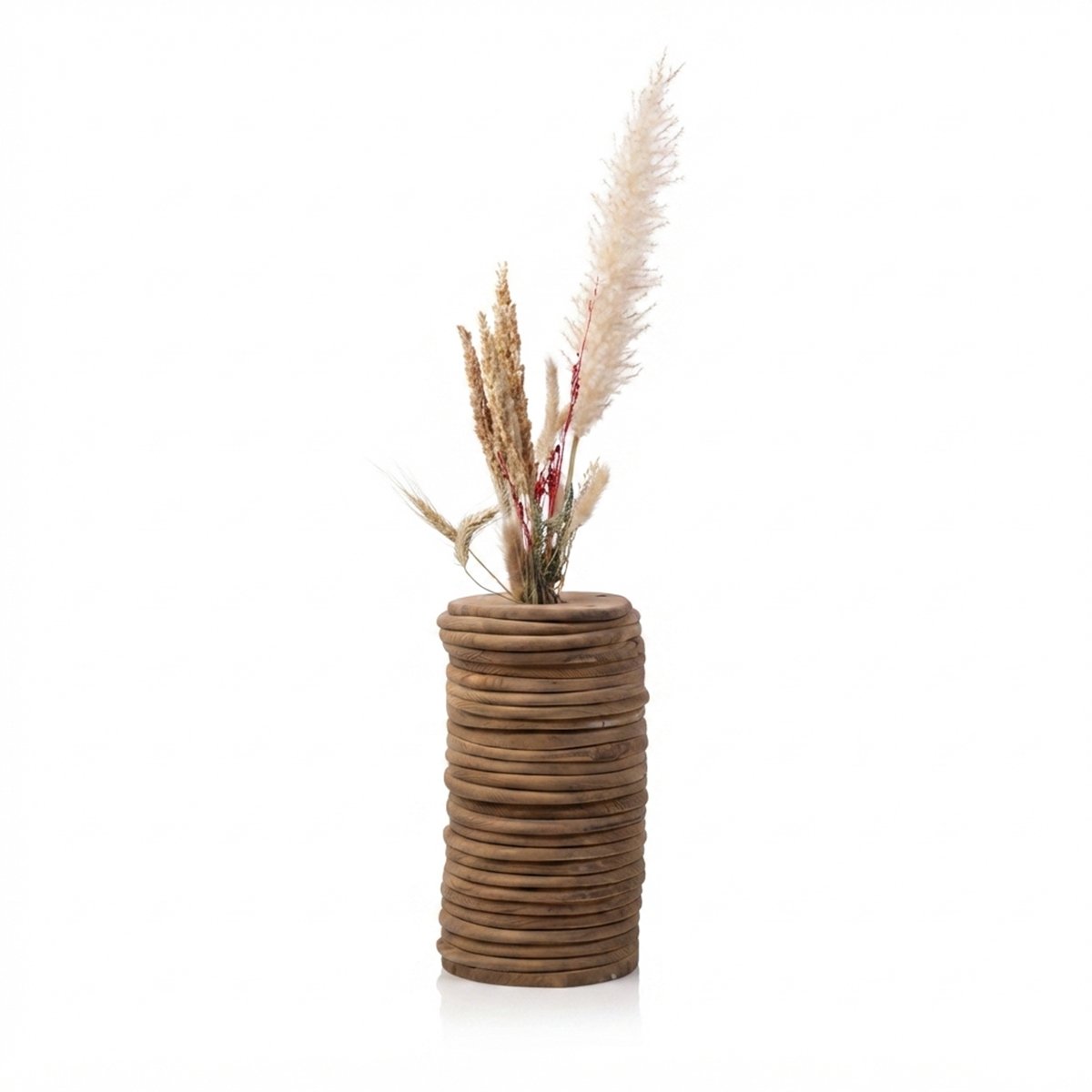 Round-Stacked-Wooden-Home-Vase2
