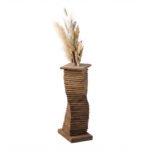 Unique Spiral Wooden Decorative Floor Vase